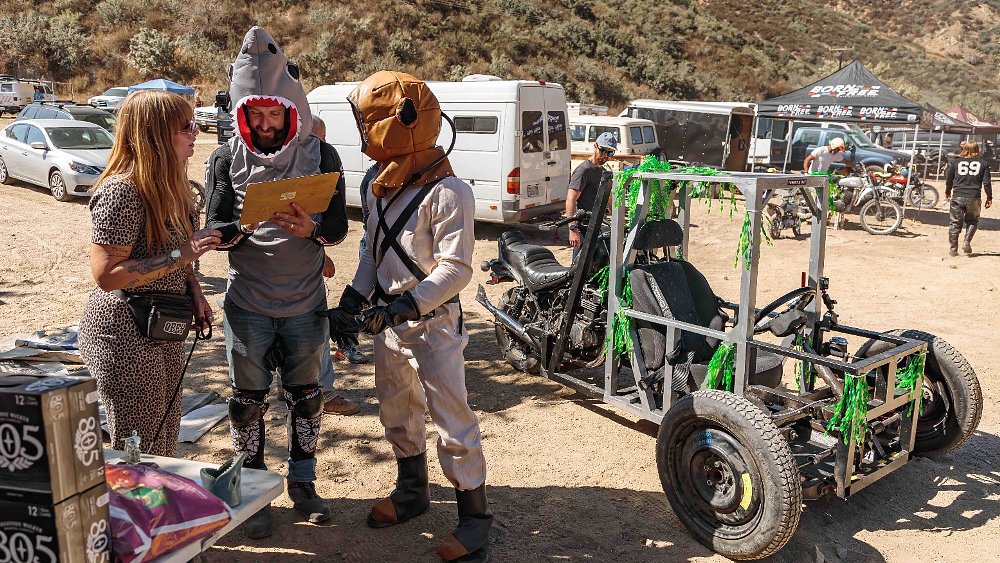 Halloween Hillclimb: Racing a home-built Kawasaki three-wheeler in a shark suit