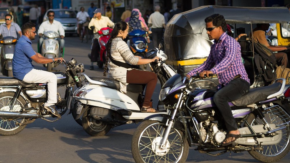 Why are sales collapsing in the world's largest motorcycle market?