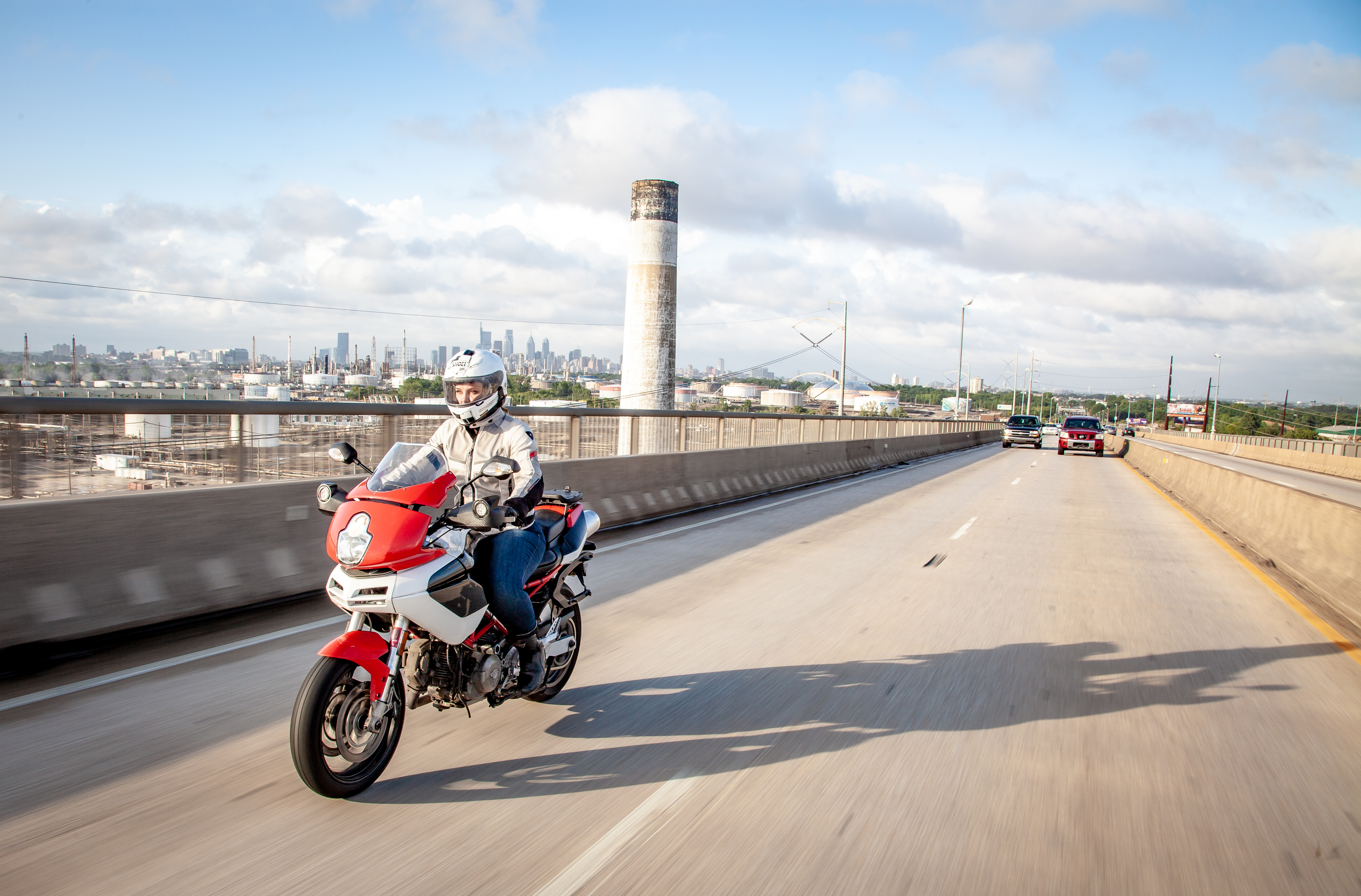 Liz Kiniery on Ducati