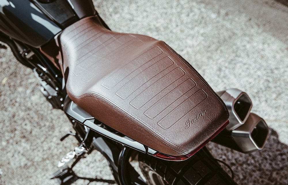 2020 Indian FTR Rally brown seat