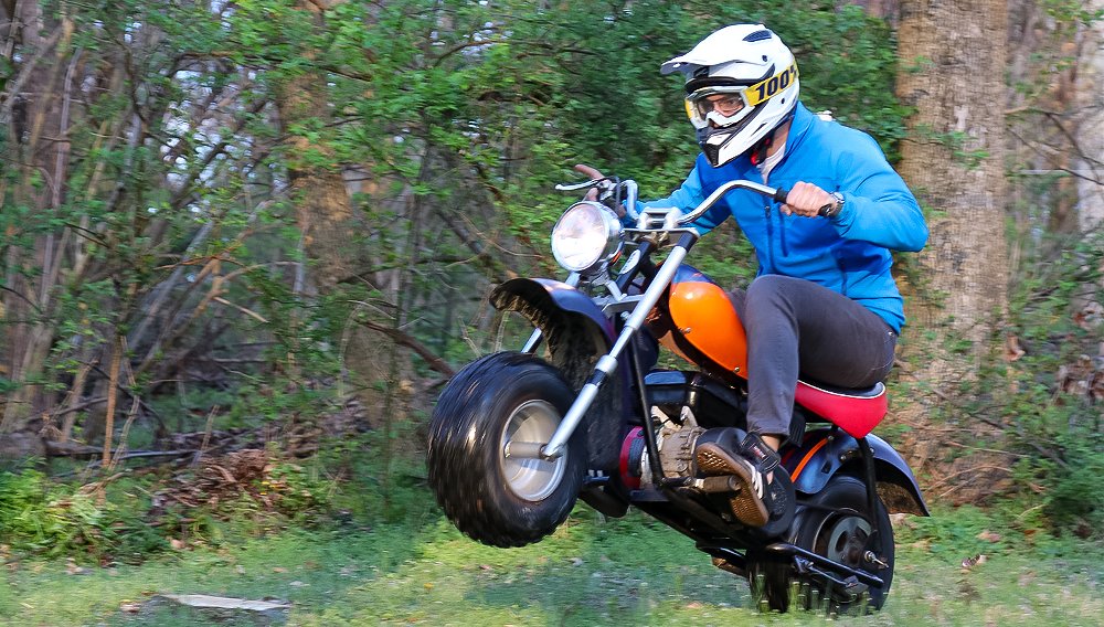 Minibike resurrection: Being a good moto-neighbor at a social distance