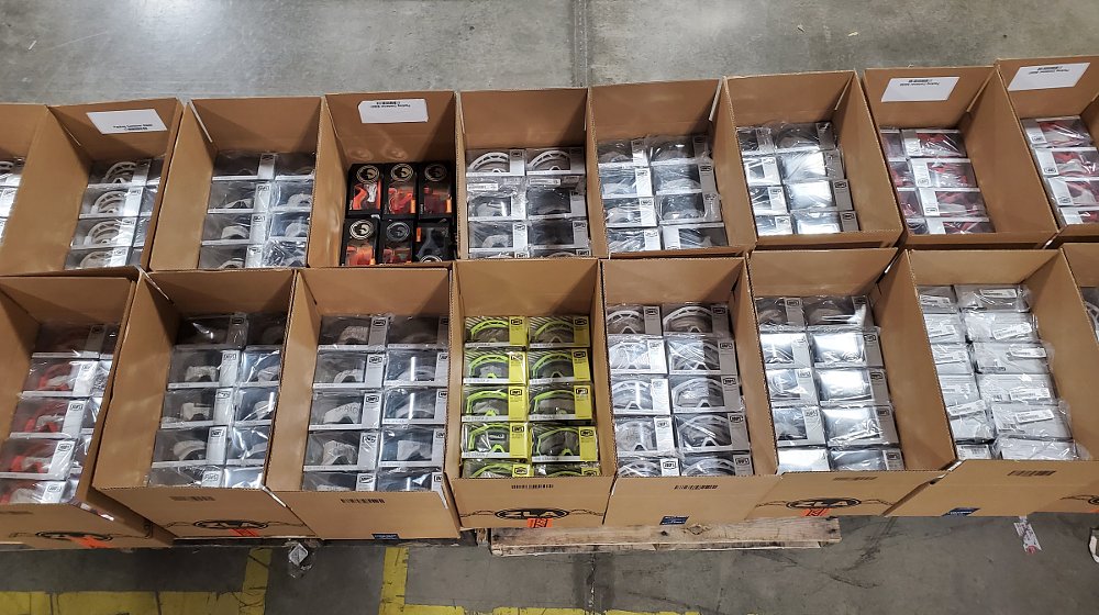 boxes of goggles