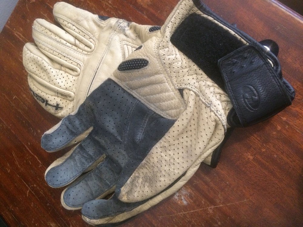 worn gloves
