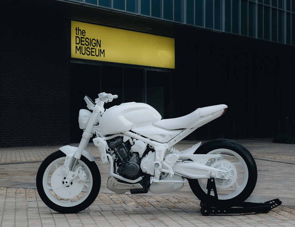 Triumph Trident prototype at the Design Museum