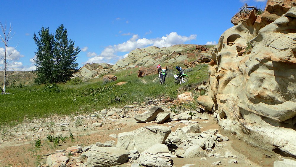 off-road motorcycle riding in Montana