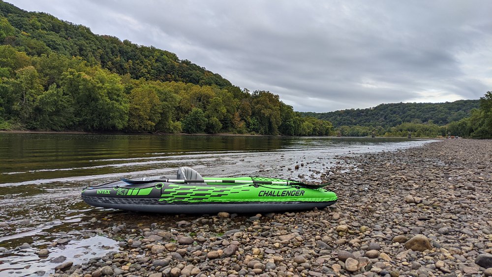 Intex inflatable kayaking
