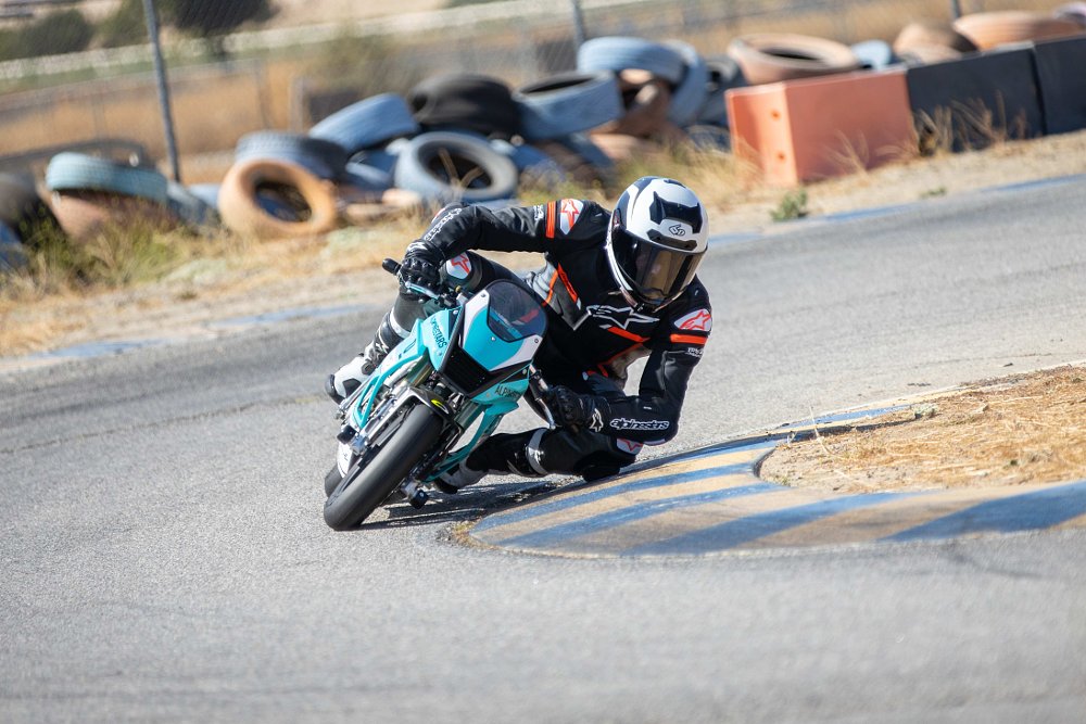 Ohvale GP-0 190 with rider in action