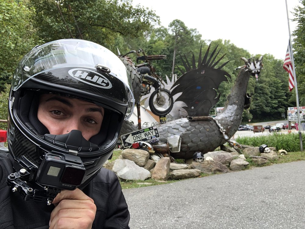 at the entrance to the Tail of the Dragon