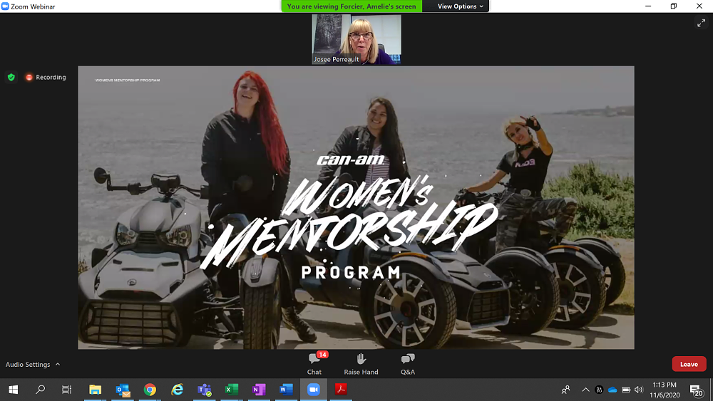 Josée Perreault of Can-Am