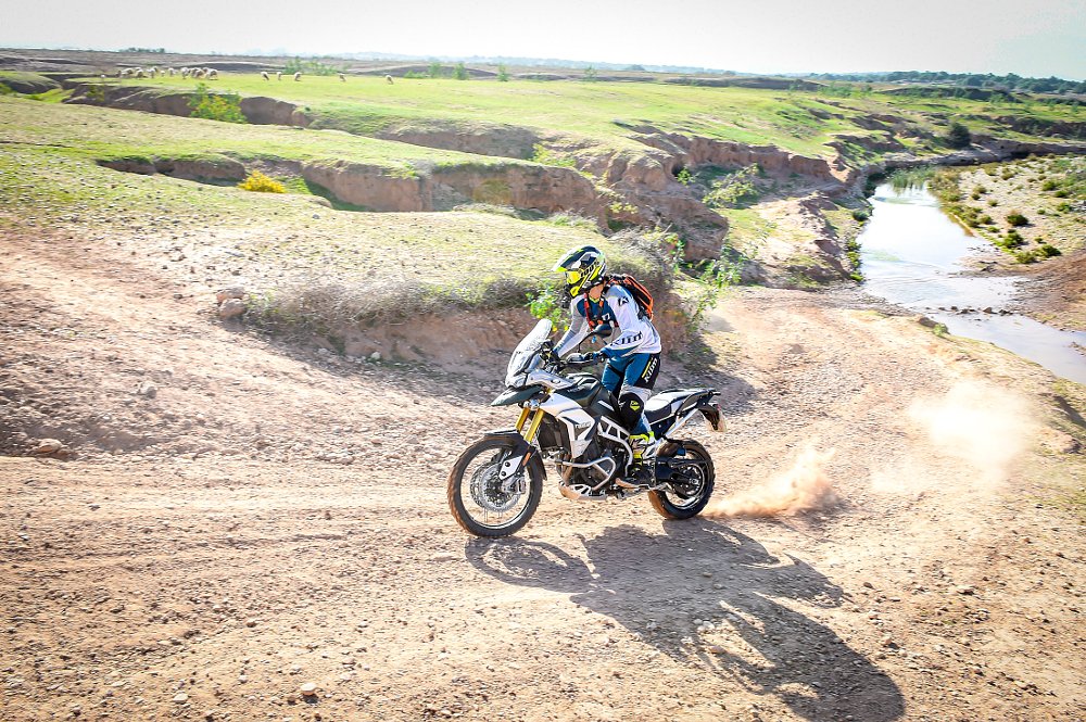 Spurgeon riding in Morocco