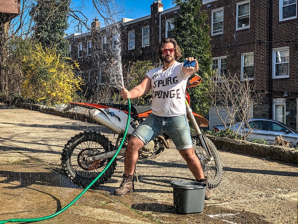 Spurgeon in the Spurg Sponge T-shirt