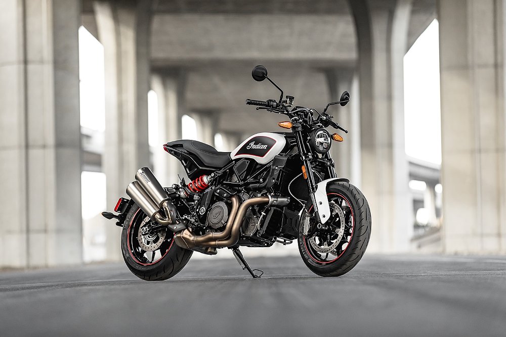 Indian FTR S in White Smoke color