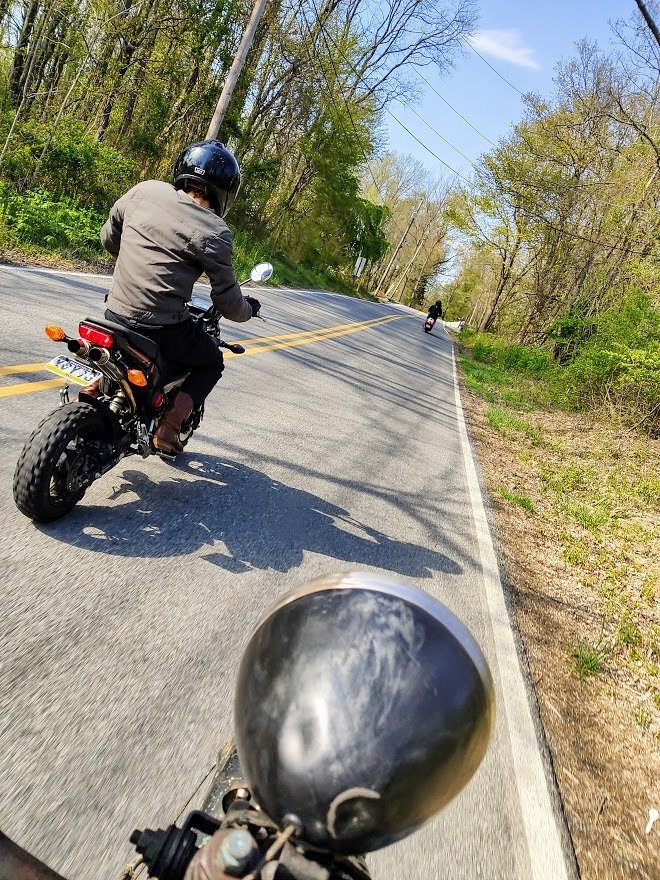 small bikes on a family ride