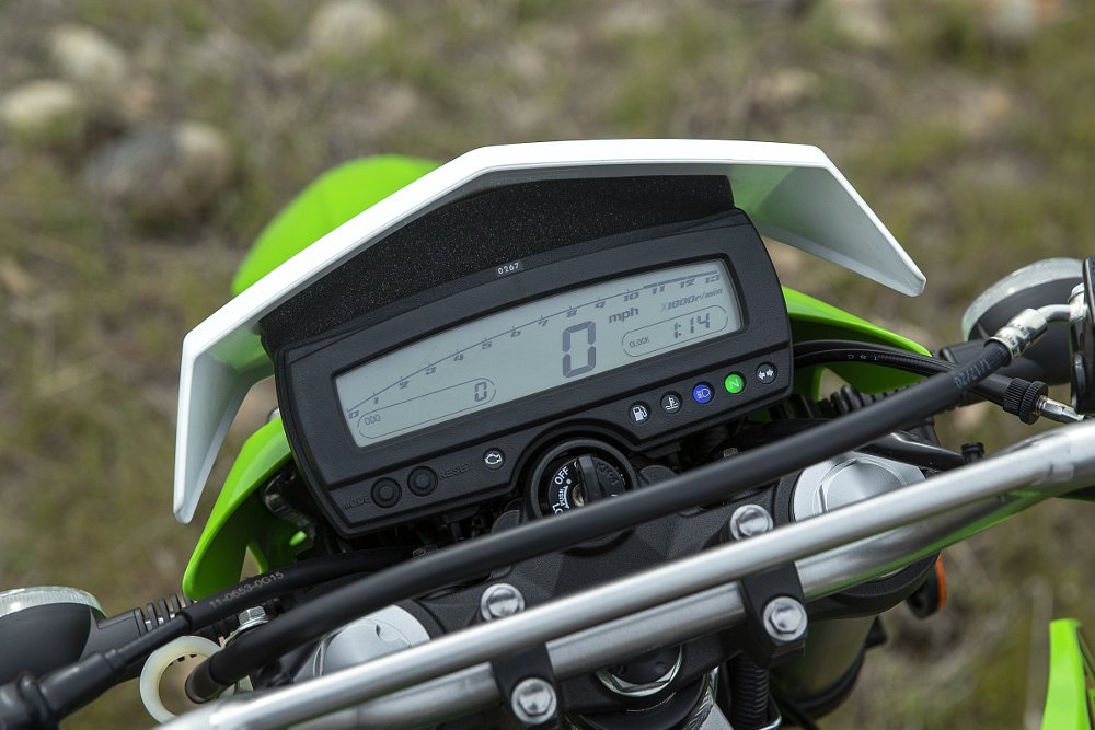 digital display on the Kawasaki KLX300