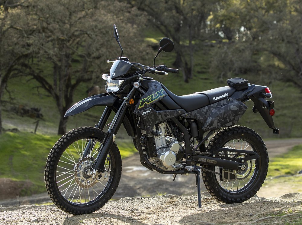 Kawasaki KLX300 in Fragment Camo
