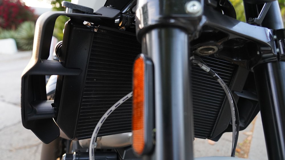 2022 Indian FTR radiator shroud detail