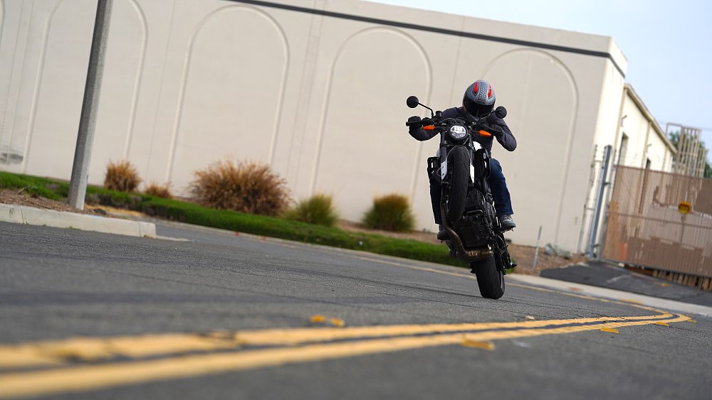 Indian FTR head on wheelie