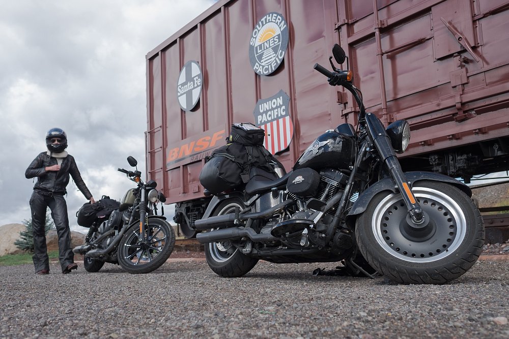 Harley-Davidson motorcycles on tour