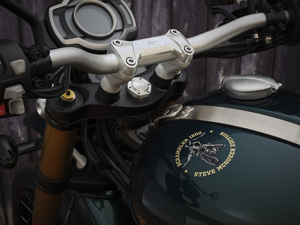McQueen logo on the tank of the special edition