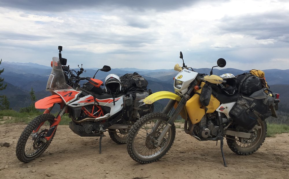 new KTM and old Suzuki