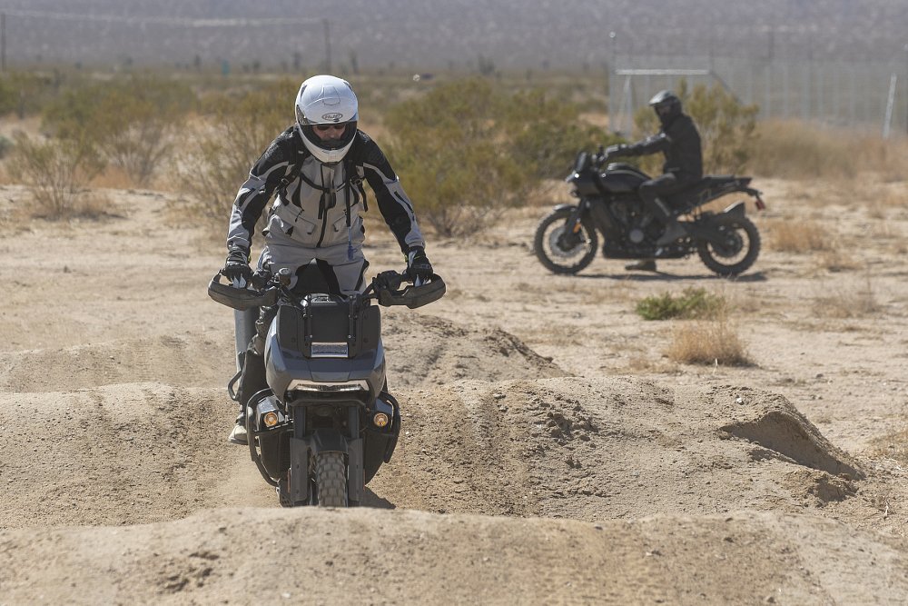 Riding over the whoops at the RawHyde camp