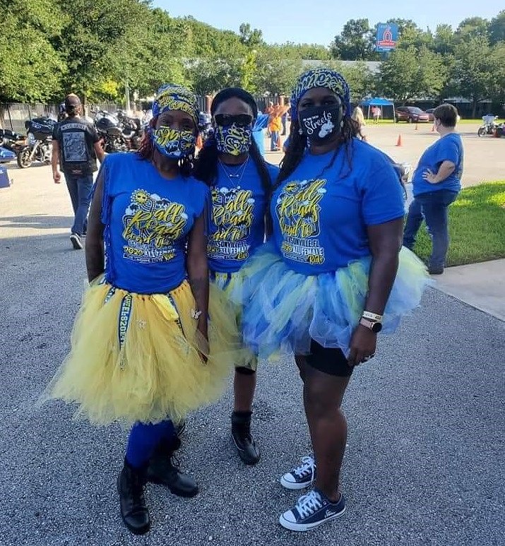 riders wearing tutus