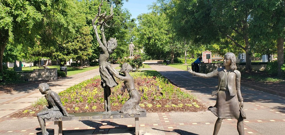 park and statue of four girls killed in Birmingham bombing