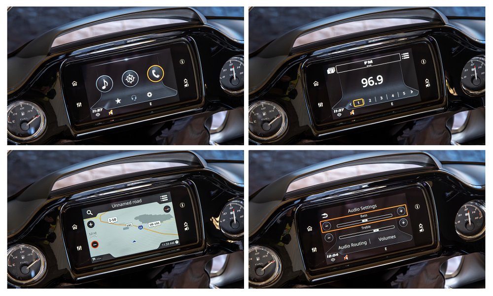 Harley-Davidson Boom! Box 6.5 inch display screen options
