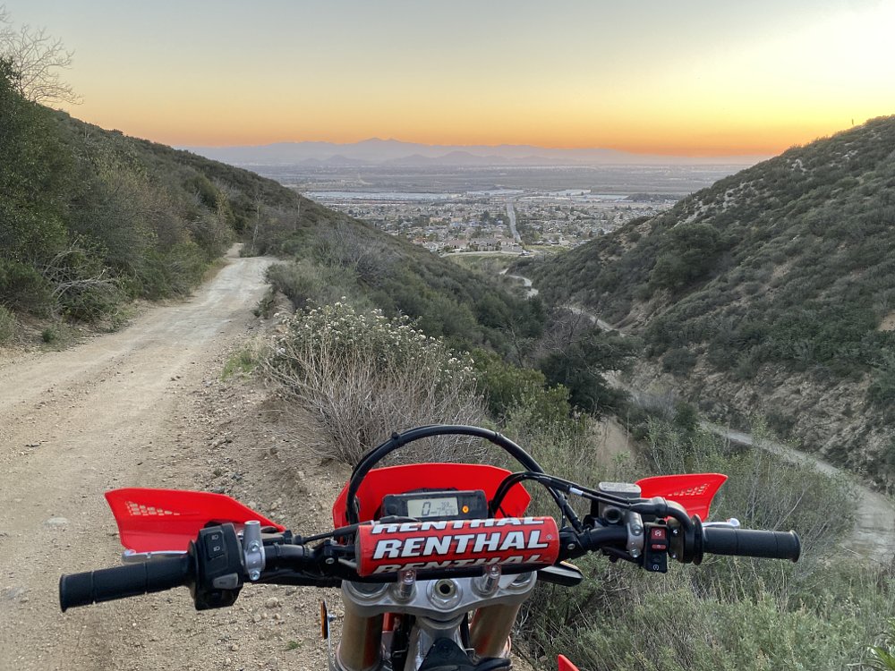 CRF450RL returning to the urban sprawl. 