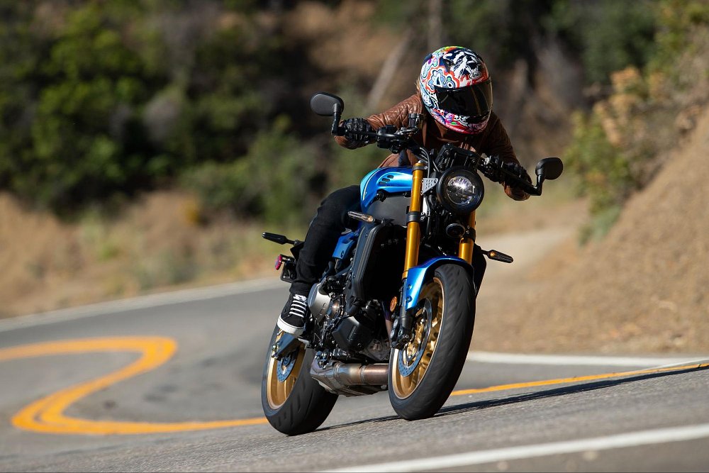 a female rider tackles some