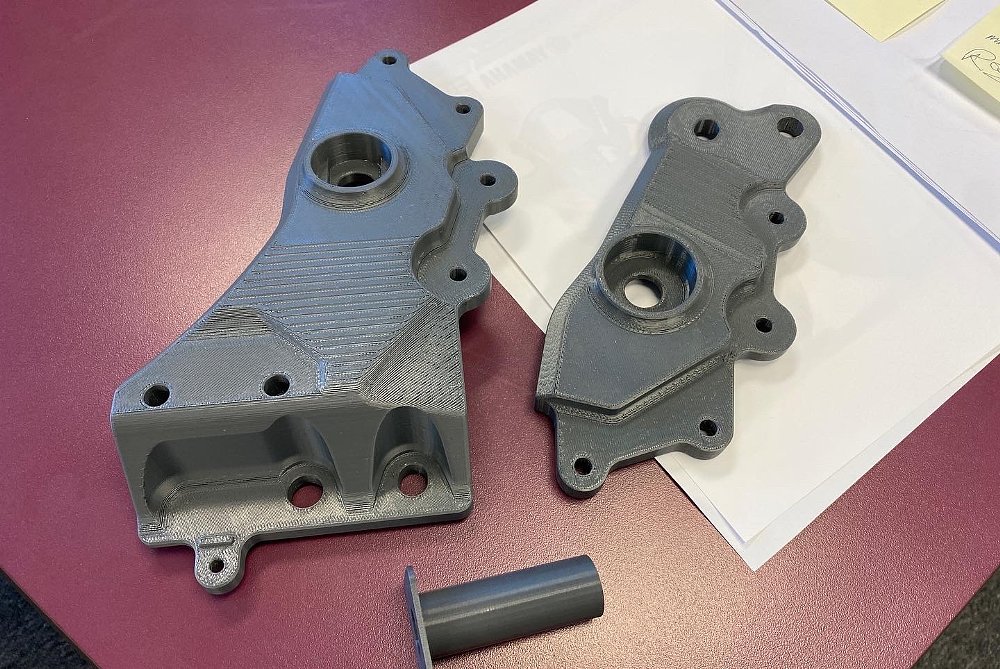 3D printed prototypes. 