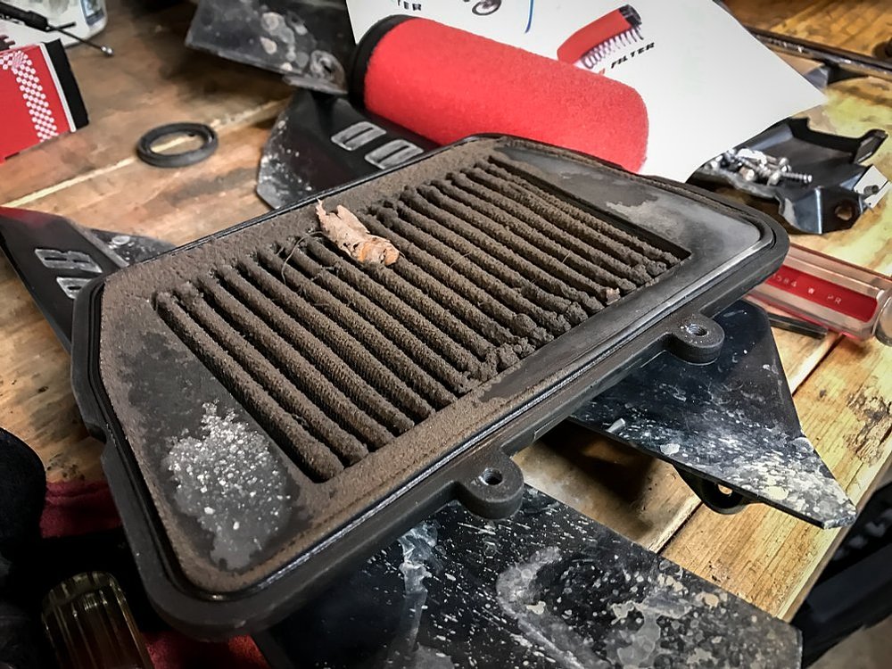 Cleaning a dirty air filter can improve fuel mileage