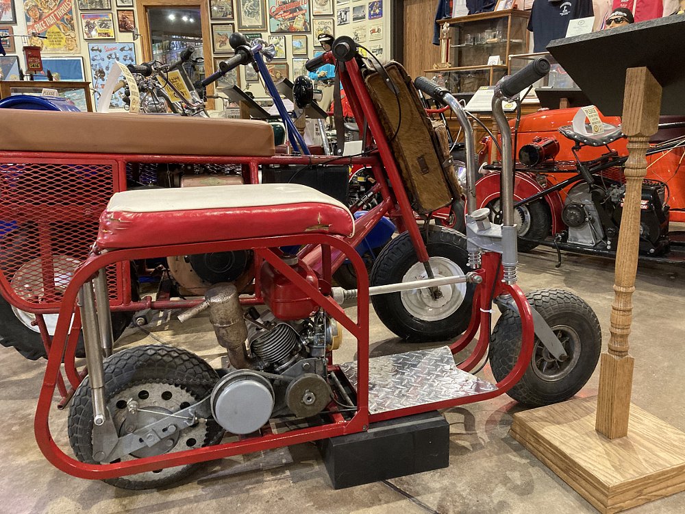 small minibike on display