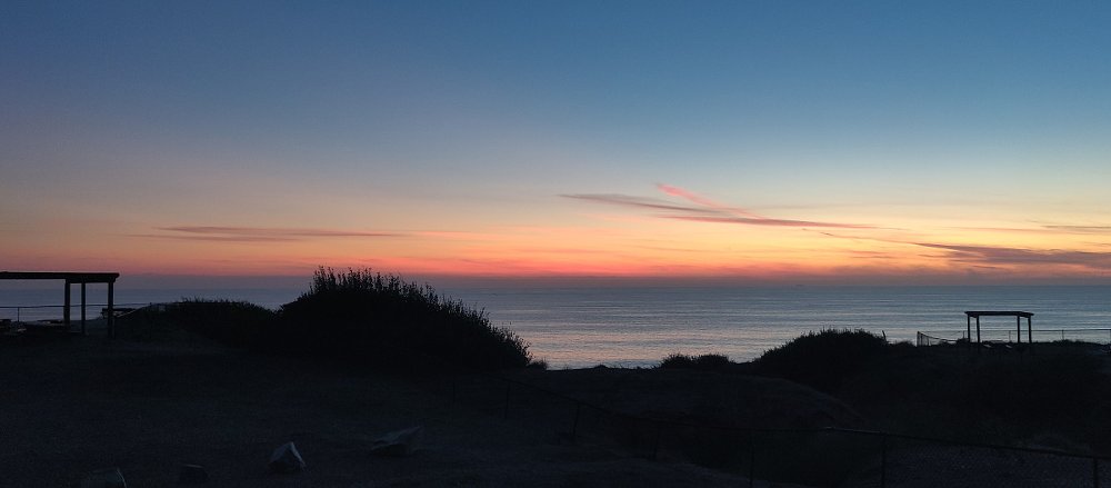 sunset over the Pacific