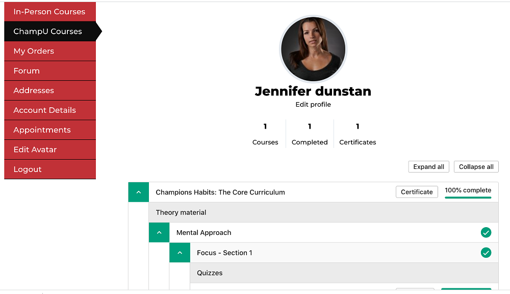 Illustration of the ChampU digital portal