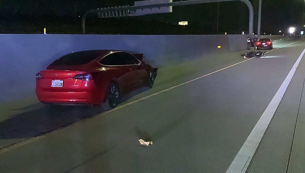 Federal officials investigating two recent crashes involving Teslas that killed motorcyclists