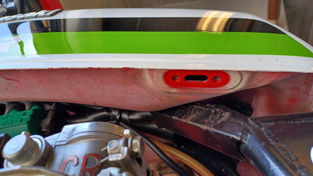 petcock missing from the bottom of the fuel tank