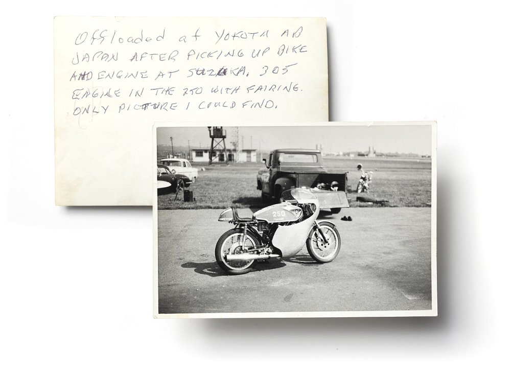 black and white photo of the Honda CB72 in the 1960s