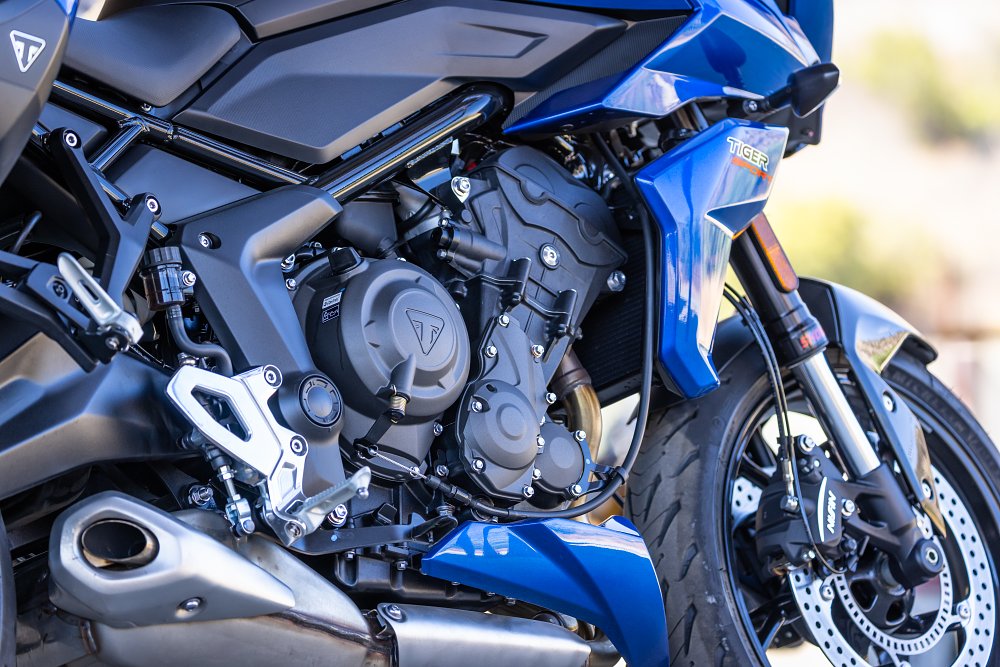 Tiger 660 Sport engine.