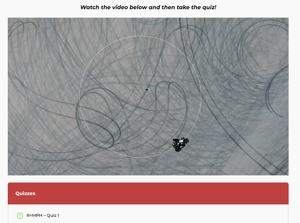 A screen shot of the ChampU online training course with animations and diagram