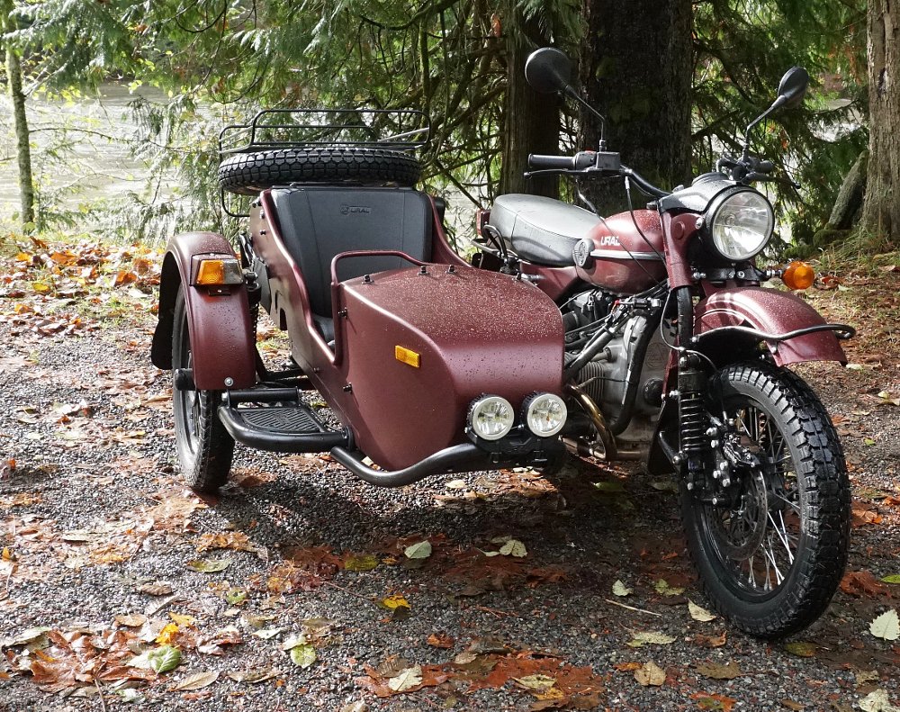 Ural motorcycle with sidecar