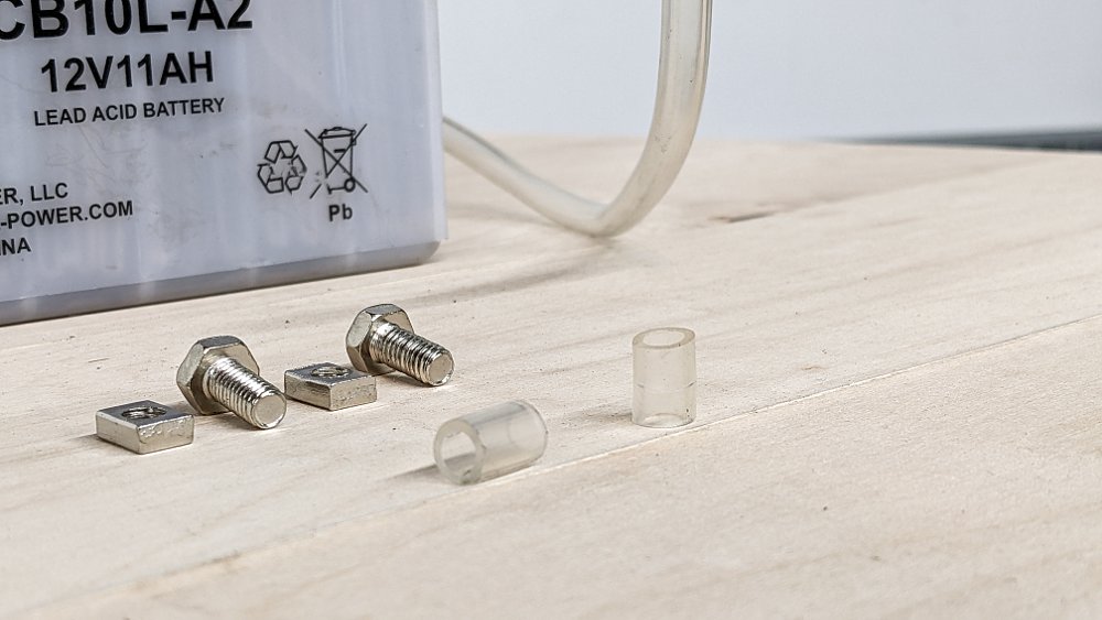 Motorcycle battery terminal hack