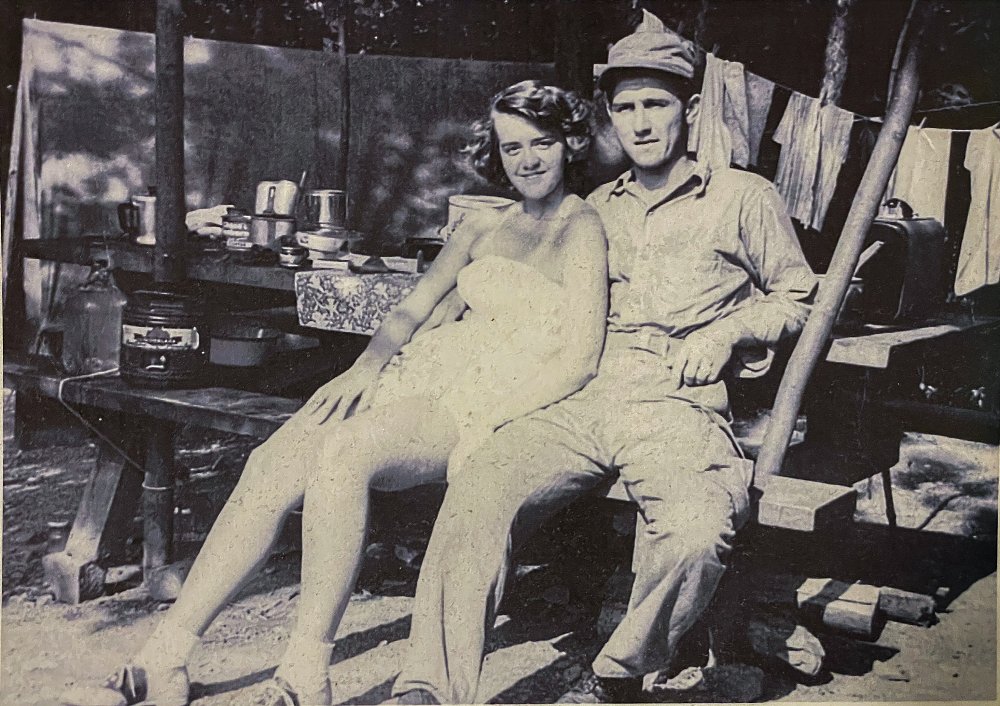 Joe and Madelyn Quigg camping in Poe Valley State Park