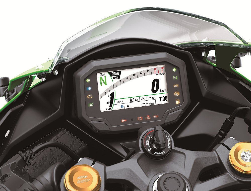 Kawasaki ZX-4RR KRT Edition TFT display