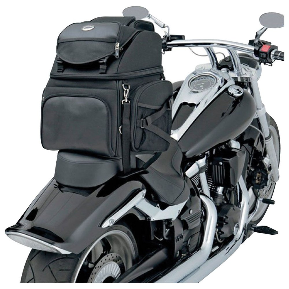 Saddlemen-BR3400-Backrest-Seat-and-Sissybar-Bag