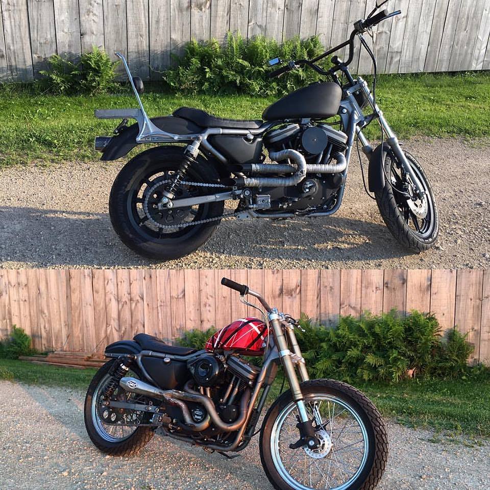 Before and After Sportster