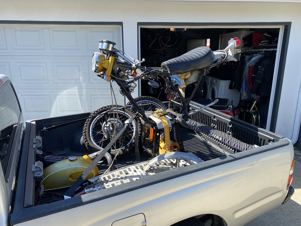 Fixing, thrashing, and rebuilding the 1969 Yamaha DT-1 we rode across Wyoming 