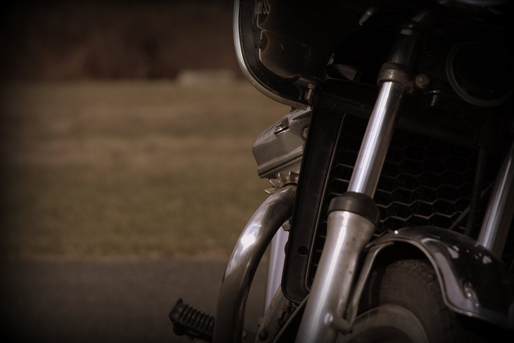 front view of the CX500 engine