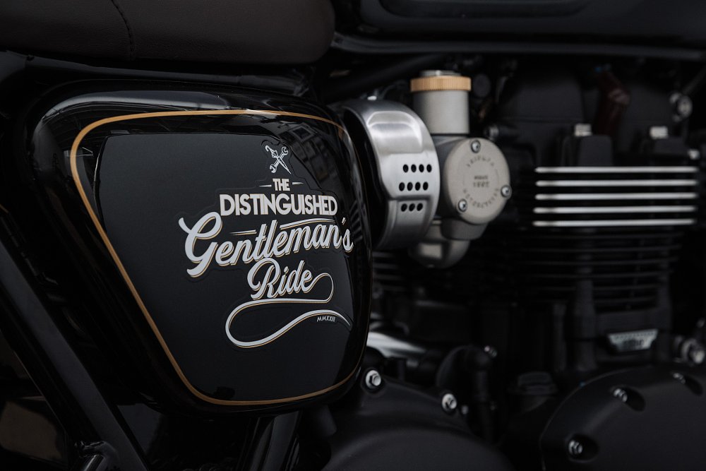 closeup of DGR logo on the motorcycle