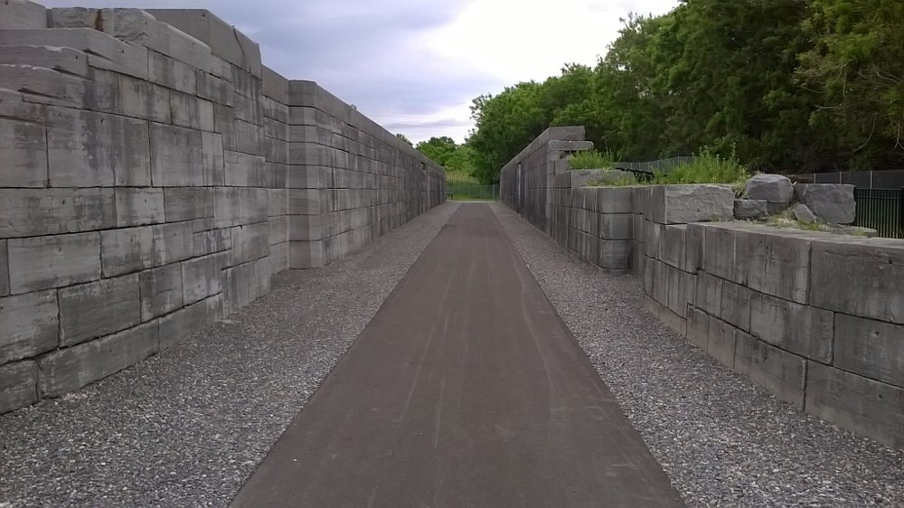 view from inside the old Erie Canal